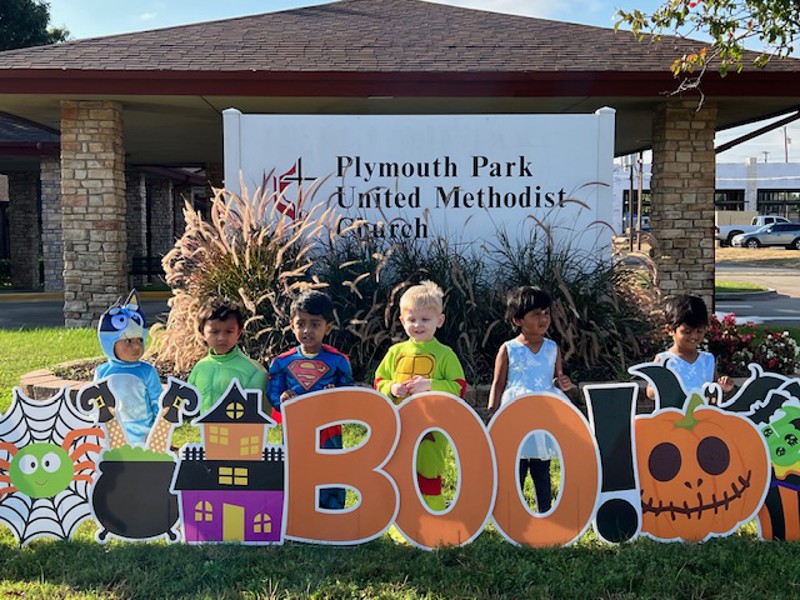 Fall decorations welcoming October