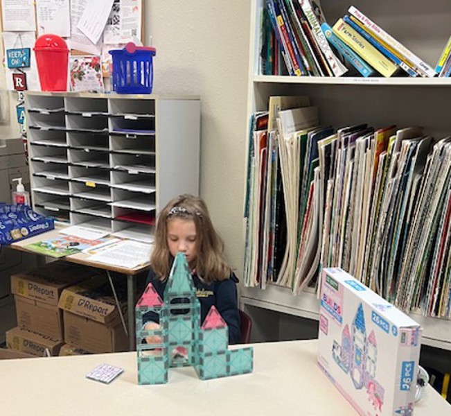 Students working on STEM projects