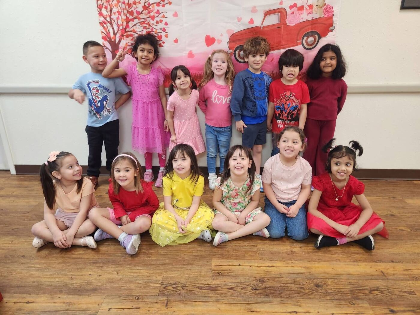 Preschool students in classroom activity